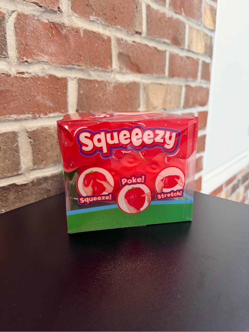 NEW IN BOX - Squeeze Strawberry Stress Relief Toy Extra Large Squishy
